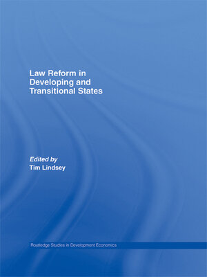 cover image of Law Reform in Developing and Transitional States